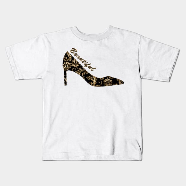 High heels Kids T-Shirt by INDONESIA68